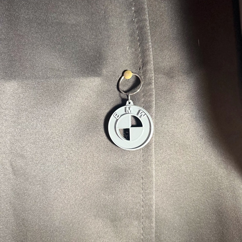 BMW Gray Emblem Keychain